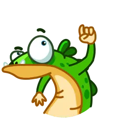 Зелёный Ящер sticker 7