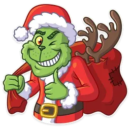 Grinch sticker 3