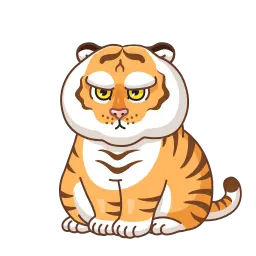 Ворчливый тигр sticker 5