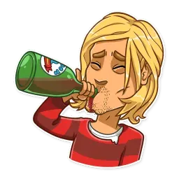 Kurt Cobain sticker 11