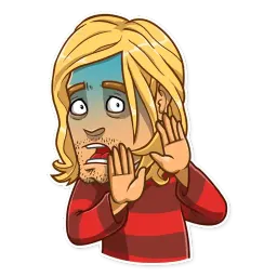 Kurt Cobain sticker 4