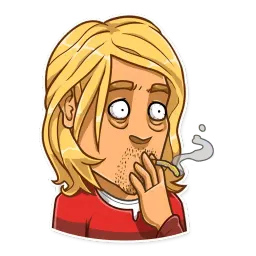 Kurt Cobain sticker 7