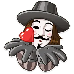 Guy Fawkes sticker 2