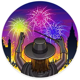 Guy Fawkes sticker 5