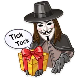 Guy Fawkes sticker 6