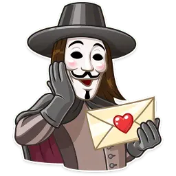 Guy Fawkes sticker 7