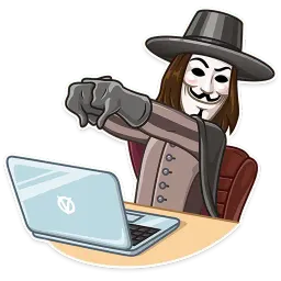 Guy Fawkes sticker 8