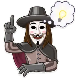 Guy Fawkes sticker 9