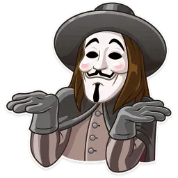 Guy Fawkes sticker 10
