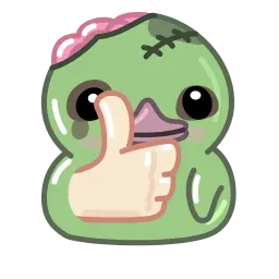 Хеллоуинская Утя sticker 3