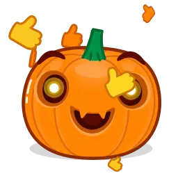 Тыква на Хеллоуин sticker 3