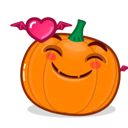 Тыква на Хеллоуин sticker 7