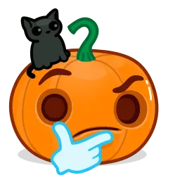 Тыква на Хеллоуин sticker 9