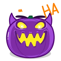 Тыква на Хеллоуин sticker 10