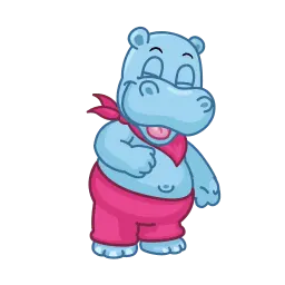 Счастливые бегемотики Telegram sticker pack