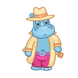 Счастливые бегемотики sticker 11