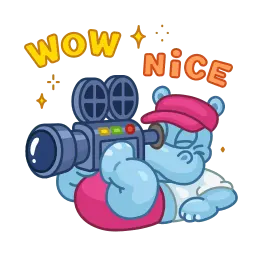 Счастливые бегемотики sticker 12