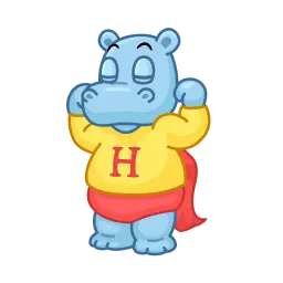 Счастливые бегемотики sticker 6