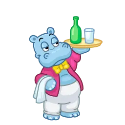 Счастливые бегемотики sticker 7