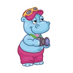 Счастливые бегемотики sticker 8