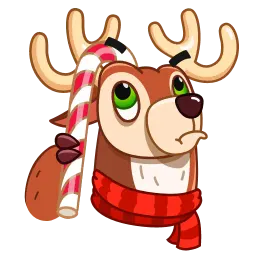 С Новым Оленем! sticker 8
