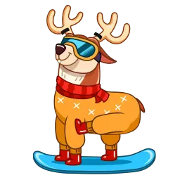 С Новым Оленем! sticker 9