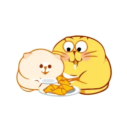 Счастливый котик sticker 12