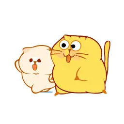 Счастливый котик sticker 10