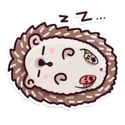 Ёж sticker 2