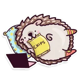 Ёж sticker 3