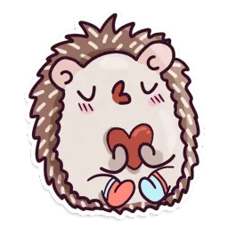 Ёж sticker 5