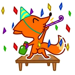 Кайфовый лис sticker 11