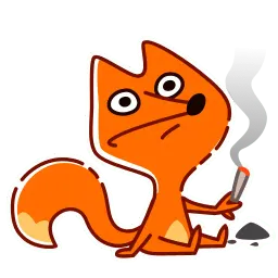 Кайфовый лис sticker 12