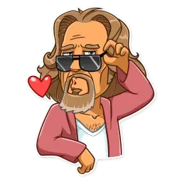 The Dude sticker 2