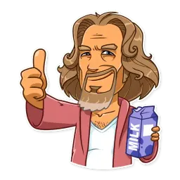 The Dude sticker 3