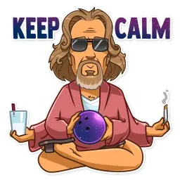 The Dude sticker 7