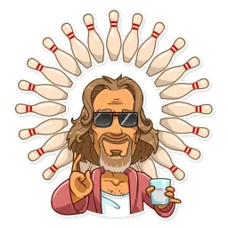 The Dude sticker 10