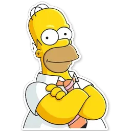 Homer Simpson sticker 2