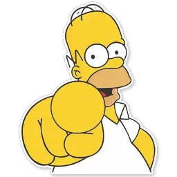 Homer Simpson sticker 4