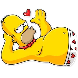 Homer Simpson sticker 2
