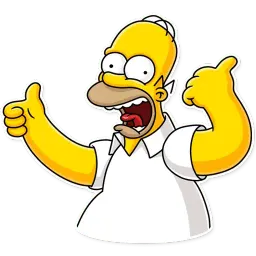 Homer Simpson sticker 3