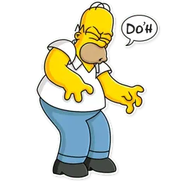 Homer Simpson sticker 5