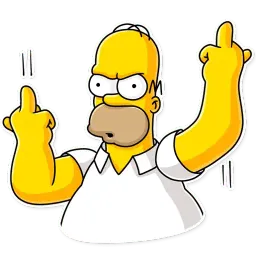 Homer Simpson sticker 10