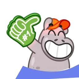 Бегемот Хоппер sticker 3