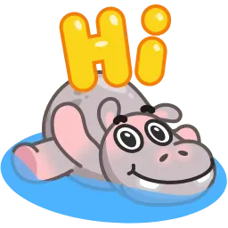 Бегемот Хоппер sticker 5