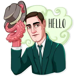 H. P. Lovecraft sticker 4