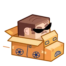Человек-коробка sticker 7