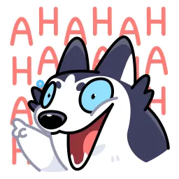 Сибирский хаски Telegram sticker pack
