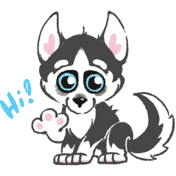 Husky Telegram sticker pack
