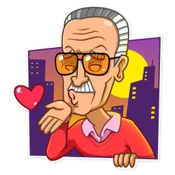 Stan Lee sticker 2